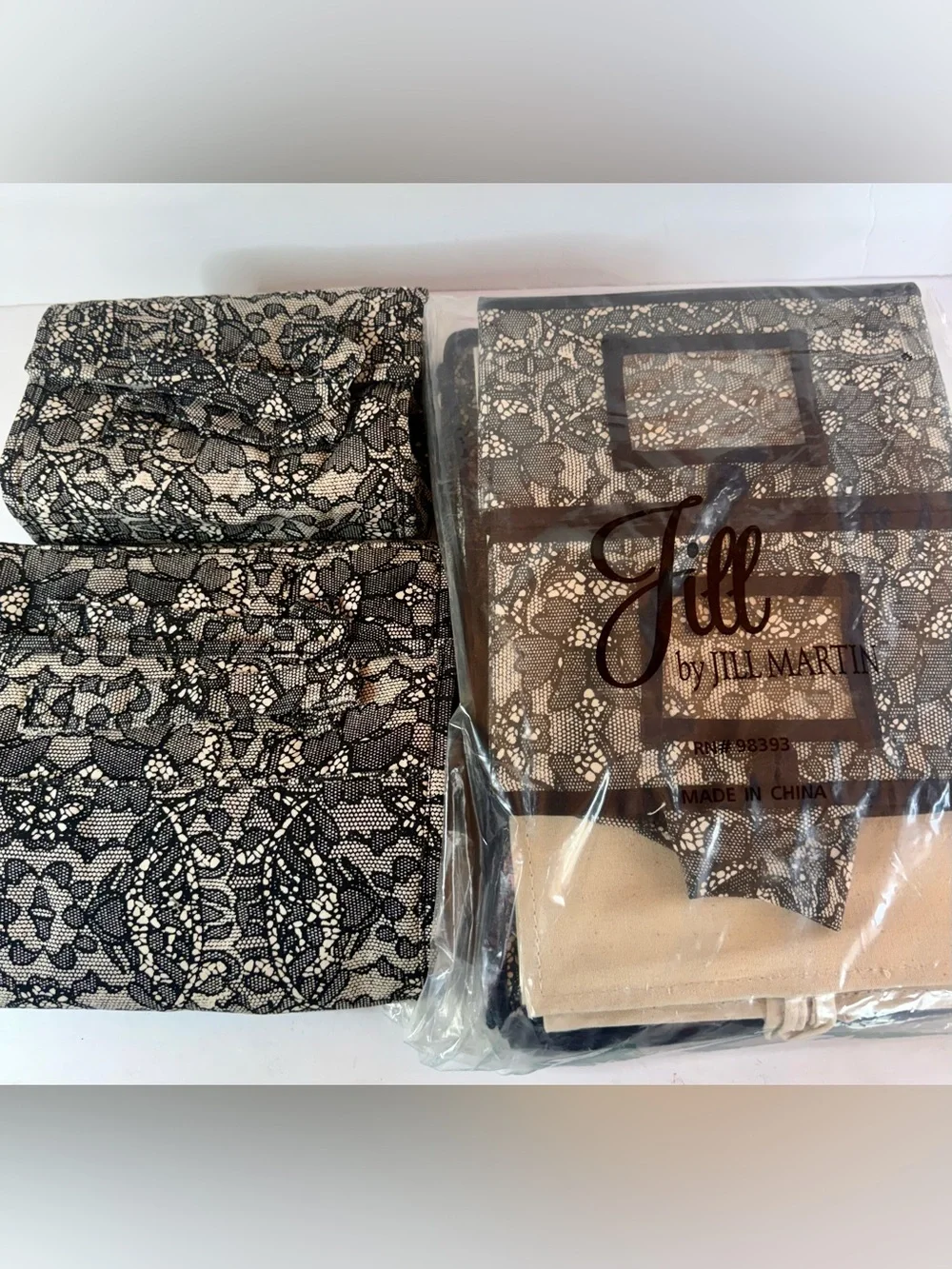 🖤 5 Piece Black Lace Closet Storage Set 🖤